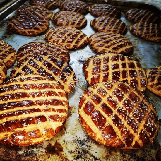 Diyarbakır çöreği yapılışı